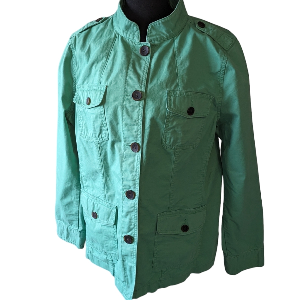 Talbots Green Utility Jacket - Picture 4 of 10
